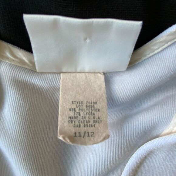 Ricki’s Black and Cream, Fit and Flare Sleeveless Dress Size 11/12 - Picture 6 of 7